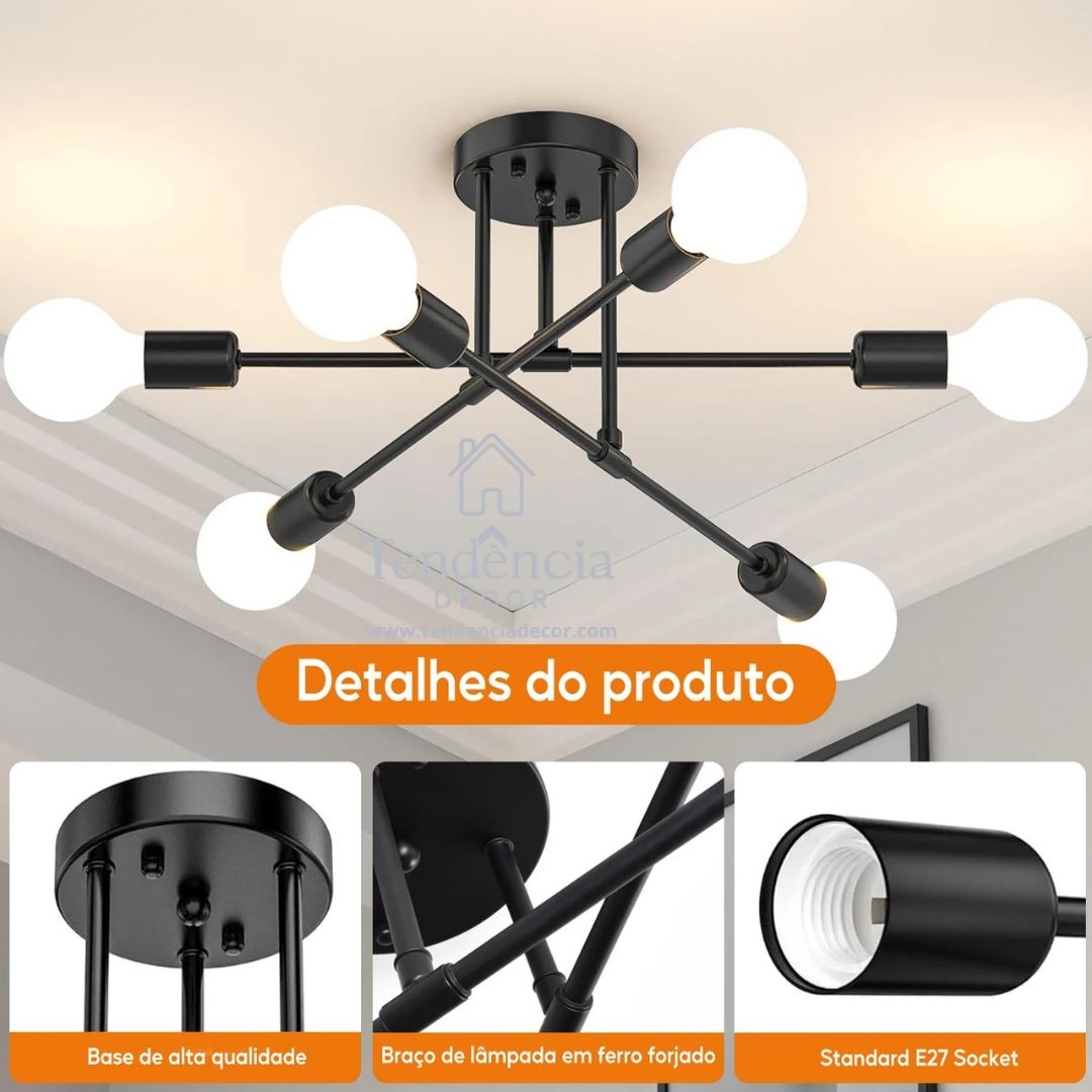 Lustre Moderno 3 em 1