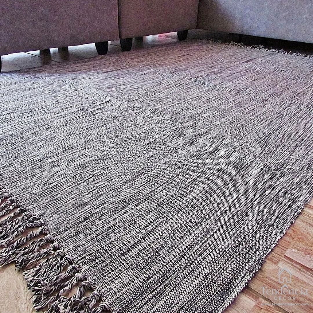 Tapete de Algodão Artesanal Premium – Grande, Durável e Lavável