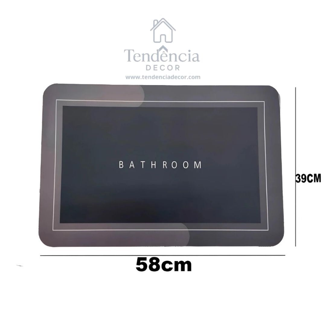 Tapete Retangular Multifuncional Para Banheiro