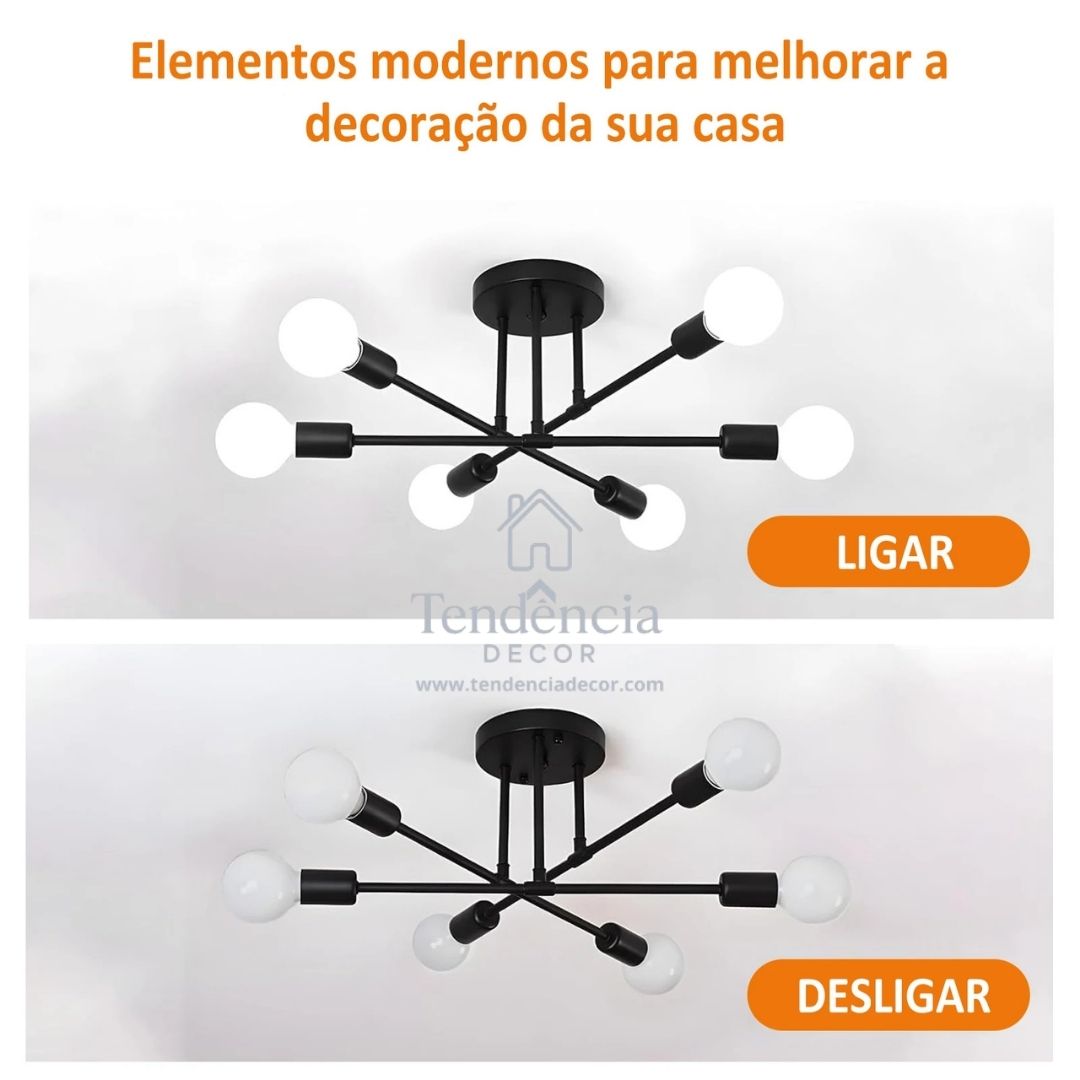 Lustre Moderno 3 em 1