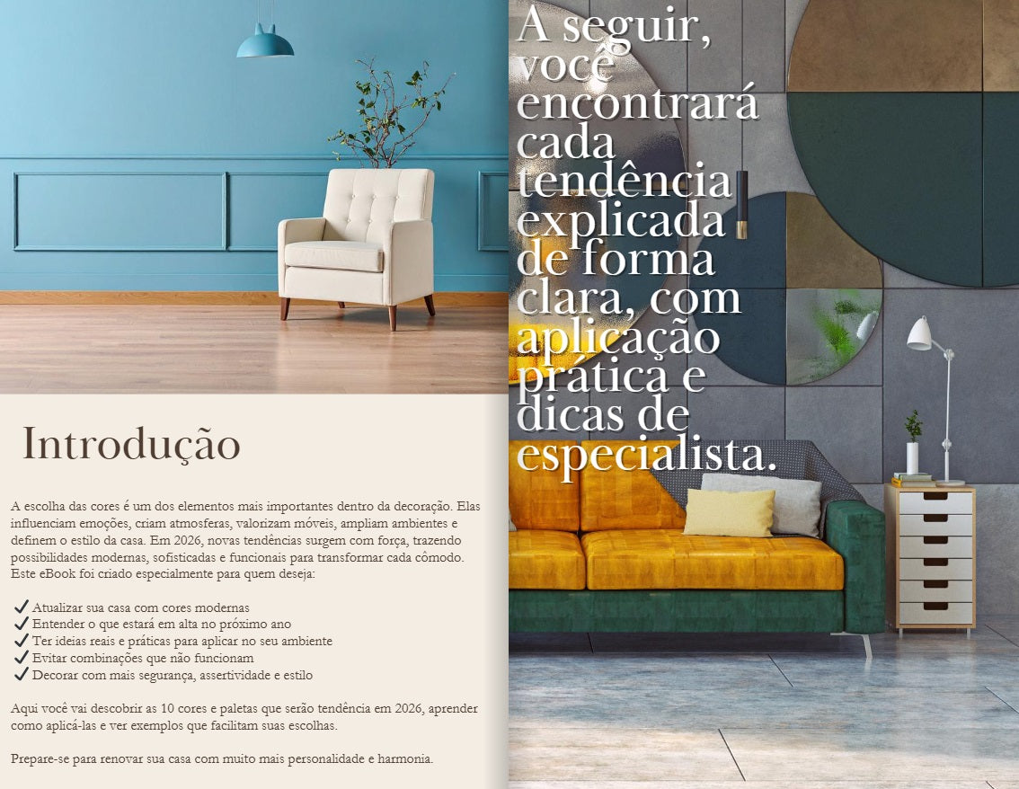 Guia das 10 Tendências de Cores para 2026