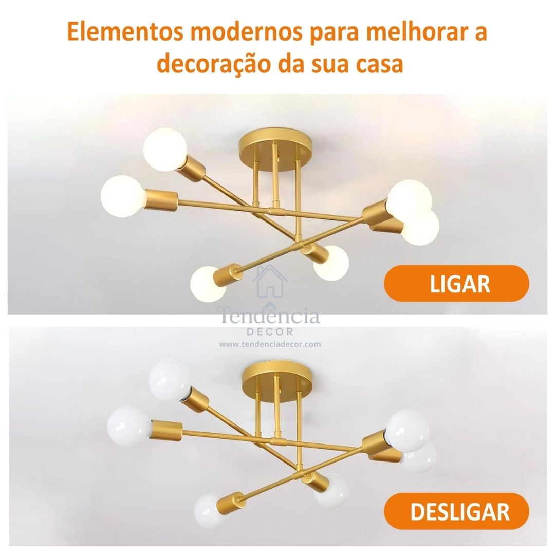 Lustre Moderno 3 em 1
