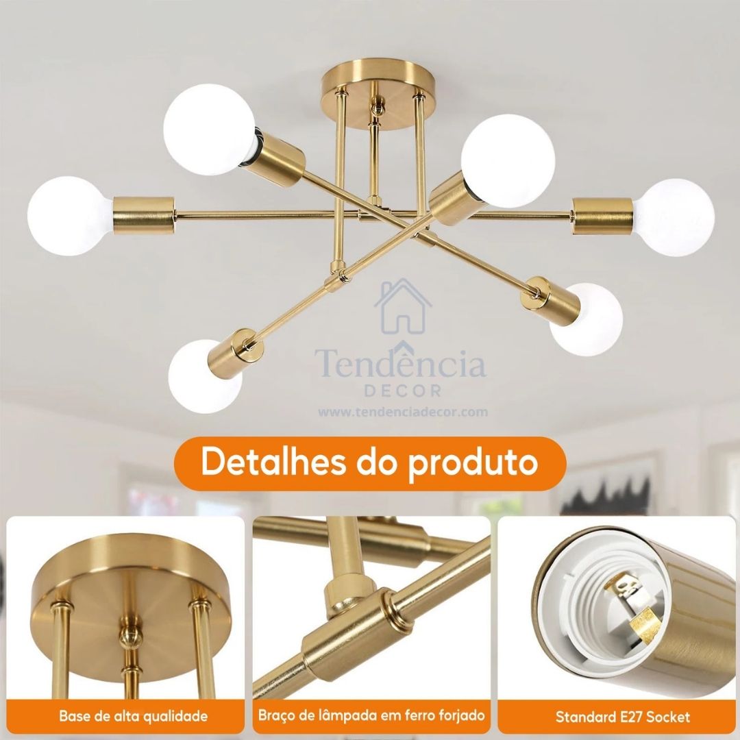 Lustre Moderno 3 em 1