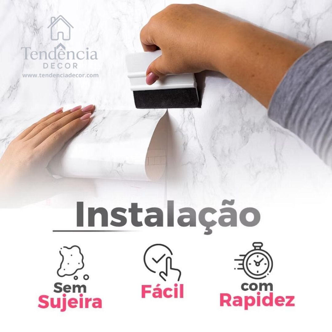 Papel de Parede Autoadesivo Vinílico Tijolinhos Concreto